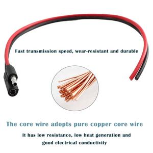 Kabel Daya Ekstensi Karet Industri SAE untuk Panel Penerangan Surya, Kabel Sambungan Fotovoltaik, Konduktor Tembaga, Isolasi PVC - Product Image 3