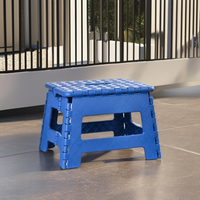 Chaise pliante en plastique bleue de 8 pouces à prix d'usine pour usage extérieur