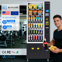 Máquinas Expendedoras Inteligentes para Exteriores de la Fábrica RUNYANG, Refrigerador Expendedor de Snacks, Máquina Expendedora de Bebidas y Alimentos