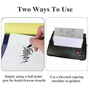 Shukr A4 taille copie moins cher esprit copieur papier thermique tatouage pochoir papier de transfert pour tatouage débutant artiste 100 feuilles/boîte - Product Image 2