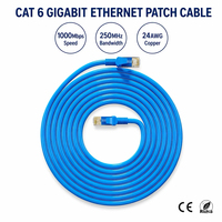 Cable de Red Ethernet Cat6 RJ45 de Alto Rendimiento, 250MHz, 24AWG, CCA, para Enrutador Gigabit, TV Box