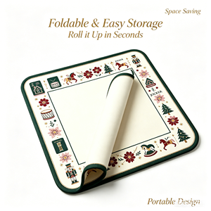 Tapete de Mahjong Plegable Moderno de 31.5 Pulgadas Cuadradas, Hecho de PU con Acabado Exquisito, Cantidad Mínima de Pedido Es de Una Pieza - Product Image 3