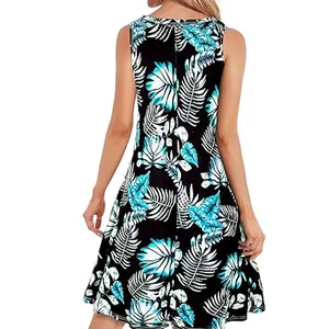 2024 baru penjualan laris tradisional wanita Label pribadi gaun pantai Hawaii