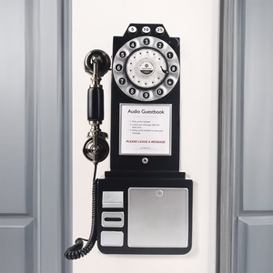 Điện thoại video khách cuốn sách ghi lại retro âm thanh khách cuốn sách cổ điển lưu bút điện thoại cổ tiệc cưới nhà - Product Image 1