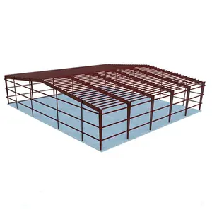 Qualified Long-life Using Portal Frame Hot-dip Galvanized Steel Structure Commercial Storage Warehouse Building