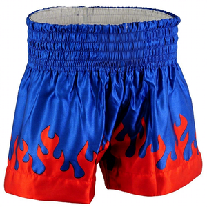 Pantalón corto de poliéster blanco y azul de alta calidad - Product Image 4