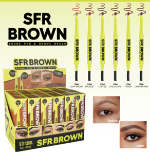 Lápiz de Cejas Mineral Vegano a Prueba de Agua, Doble Punta, Efecto Niebla, Ultrafino, Tridimensional, No se Corre - Product Image 5