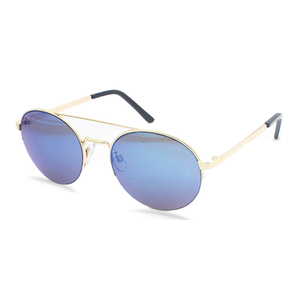 High Quality <b>Sunglasses</b> Fashion Round Half Frame UV400 Polarized Shades Logo Custom <b>Sunglass</b> - Product Image 2