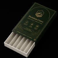 Emballage personnalisé résistant aux enfants, boîte à cigarettes de luxe, emballage de cônes pré-roulés pour herbes sèches avec logo