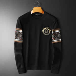 T-shirt à manches longues <span class=keywords><strong>pour</strong></span> hommes d'âge <span class=keywords><strong>moyen</strong></span>, nouveau sweat-shirt à col rond automne-hiver 2026, haut <span class=keywords><strong>en</strong></span> velours haut de gamme <span class=keywords><strong>pour</strong></span> hommes - Product Image 5