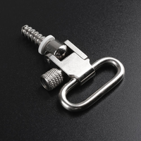 Clips pivotants à dégagement rapide en acier argenté de 1 pouce à haute résistance pour accessoires de chasse
