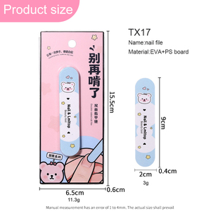 Kit de limas de uñas para niños al por mayor con diseños variados, tacto suave, doble cara y diseño adorable para uñas pequeñas. - Product Image 5