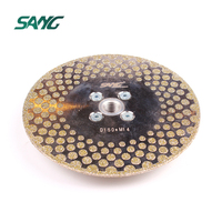 Disque de coupe double face SANG 150 mm (6 pouces) à haute efficacité, lames électroplaquées au diamant pour la découpe du marbre