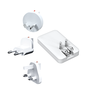 Cargador multifunción GaN de 65W con doble puerto USB A y Tipo C - Product Image 1