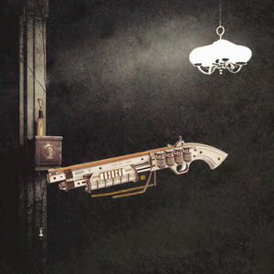 <span class=keywords><strong>Puzzle</strong></span> 3D en <span class=keywords><strong>bois</strong></span> LQ501 Terminator M870 pour garçons de 14 ans et plus, assemblé à la main en contreplaqué, livraison directe - Product Image 2