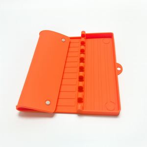 Heat Resistant Silicone Grill Mat Spatula Mat Utensil Holder with 8 Slots for Griddle <b>BBQ</b> Kitchen <b>Tool</b> Organizer Pad Waterproof - Product Image 5