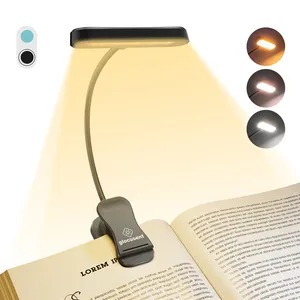 2023 Neues Design Illum inate Upgrade Mini Clip On Book LED-Licht Wiederauf ladbarer dimmbarer Clip auf dem Nachttisch Lese lampe Licht