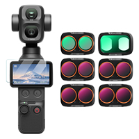 Ensemble de filtres ND16/PL ND32/PL ND64/PL ND256/PL UV CPL ND imperméables et résistants aux rayures de K&F Concept pour DJI OSMO Pocket 4 Pro