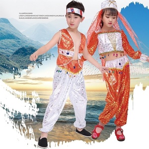 Traje <span class=keywords><strong>de</strong></span> espectáculo <span class=keywords><strong>de</strong></span> baile Traje <span class=keywords><strong>de</strong></span> princesa Estilo exótico árabe Conjunto <span class=keywords><strong>de</strong></span> danza del vientre para niños - Product Image 3