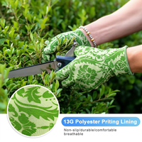 Gants de jardinage confortables en PU personnalisés, fabriqués directement par l'usine LQS, gants de sécurité pour le travail, pour femmes