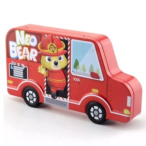 Hộp Đồ Chơi Hình Xe Hơi Xe Buýt Xe Tải Trường Học Hộp Đựng Lon Thiếc Hộp Đựng Đồ Hộp Đựng Bánh Quy Kẹo Thú Nhồi Bông - Product Image 1