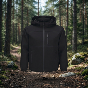 Custom Logo Embroidered <b>Mandarin</b> <b>Collar</b> Thin Formal Zipper Waterproof Breathable Windproof Unisex Winter Jacket - Product Image 3