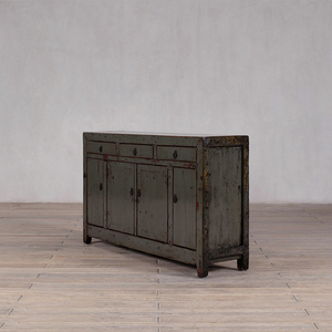 Buffet en <span class=keywords><strong>bois</strong></span> massif traditionnel, <span class=keywords><strong>patiné</strong></span> à la main, écologique, pour salon et salle à manger - Product Image 4
