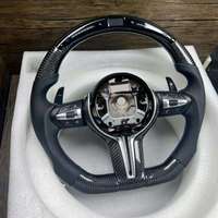 Volant en fibre de carbone forgé avec LED compatible avec les séries BMW M3 M4 M5 M6 F80 F82 F10 F20 F30