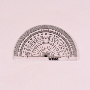 Belanja Online Pengukur Skala Pakistan Pengukuran Transparan Sampel Gratis Penggaris Pengukur Sudut Merek Weibo untuk Pelajar Anak-anak - Product Image 2