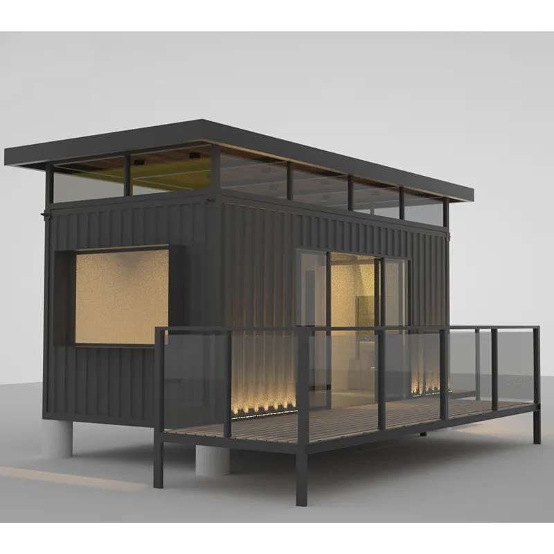 New Luxury Modern Tiny Wooden Prefab House Two Storey Container Prefabricated Home Buildings Cabins Hotel Apartment Villa