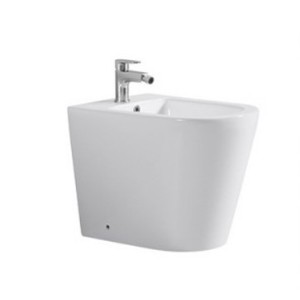 Bidet mural en céramique, toilette sur pied avec robinet - Product Image 5