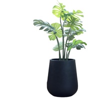 Pots de fleurs en céramique, décorations de jardin, maison moderne, ciment Large, extérieur avec fleurs/plantes vertes, Support rond