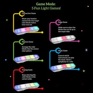 Mới lạ cảm ứng Cube đầy màu sắc nhịp điệu chủ trò chơi máy điện tử Cube chiến thắng ngón tay não Trò chơi giáo dục đồ chơi - Product Image 5