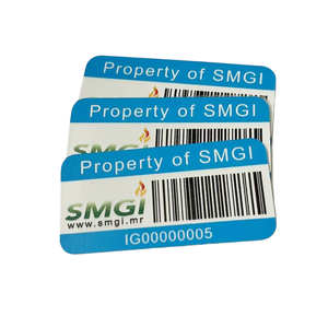 Tùy chỉnh kim Loại Tài Sản tài sản nhãn mã vạch số serial 3m Băng dính E mặt sau - Product Image 2