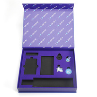 Boîte cadeau en carton rigide avec fermeture magnétique de luxe, logo personnalisé, avec insert en mousse EVA pour cadeaux d'anniversaire d'entreprise