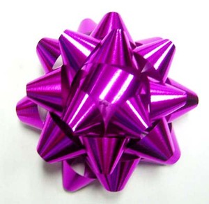 Hot Bán Nhựa Kim Loại Sao Bow Bao Bì Mini Giáng Sinh Ribbon Bow Trang Trí Món Quà Gói Ribbon Cung - Product Image 1