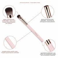Kit de pinceaux cosmétiques professionnels JLY Luxury 6 pièces, manche brillant, poils synthétiques ultra-doux, étiquette privée, logo personnalisé