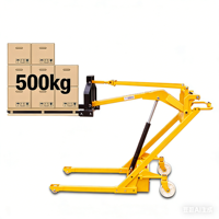 Tragbarer 500kg Elektrischer Hydraulischer Gabelstapler 1,6m Hubhöhe Blei-Säure-Batterie Vollgummireifen