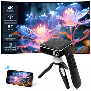 Projecteur DLP P11 à succès avec batterie 5000 mAh, 200 ANSI Lumens, <span class=keywords><strong>Android</strong></span> 14, mise au point manuelle, 2 Go 16 Go, FHD 1080P, <span class=keywords><strong>4K</strong></span>, écran vidéo 200 pouces - Product Image 1