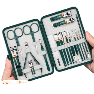 Haut de gamme en cuir PU fermeture éclair beauté <span class=keywords><strong>manucure</strong></span> et pédicure ensemble transfrontalier commerce extérieur aigle bec coupe-ongles pour ongles incarnés - Product Image 6