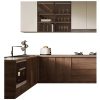 Meubles de cuisine modulaires modernes avec un grand espace de rangement, meubles écologiques pour la maison