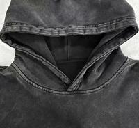 Sweat-shirts à capuche vierges en gros, faible MOQ, broderie personnalisée, effet délavé vintage, coupe oversize, style streetwear