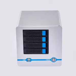 Hot Swap Server Case Nas 4 Bay 3.5"HDD ITX ATX Miniitx Nas Storage Server Aluminum PC Case