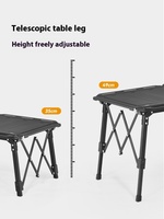 Primitive IGT Table de Camping en plein air Portable ensemble complet équipement Table tactique pliante en alliage d'aluminium pour la plage de pique-niques modernes
