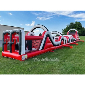Circuito de Obstáculos Inflable Comercial de 30 Metros con Tobogán y Pistolas <span class=keywords><strong>Nerf</strong></span> para Eventos a Gran Escala - Product Image 2