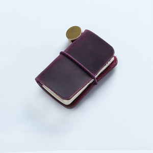 Cahier de voyage Vintage Mini <span class=keywords><strong>TN</strong></span> Mini carnet de voyage pendentifs accessoires en peau de vache faits à la main pour Bullet Journals Logo gratuit - Product Image 5