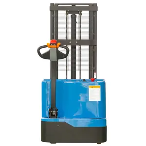 1 Ton-2 Ton Memuat Kapasitas 3.0M Walkie Forklift Electric Pallet Truck Stacker Full Electric Forklift