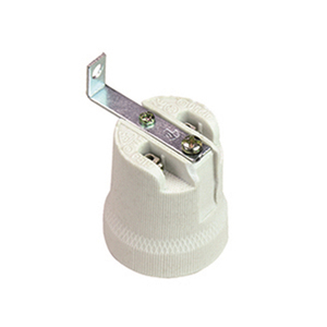 Douilles de lampe Porcelaine, CE Listé <span class=keywords><strong>Support</strong></span> de fer électrique Porcelaine E26 <span class=keywords><strong>E27</strong></span> Lampe à douille - Product Image 1