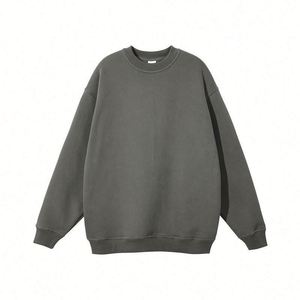 H5557 Fabricant de vêtements, vente en gros, sweat-shirts à col rond en coton mélangé 360 g/m² doublés de polaire, sweat-shirts pour hommes - Product Image 6