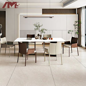 Beige naturel brillant supermarché restaurant salon grande taille carreaux de sol mur carreaux de sol dalles de pierre frittée - Product Image 1